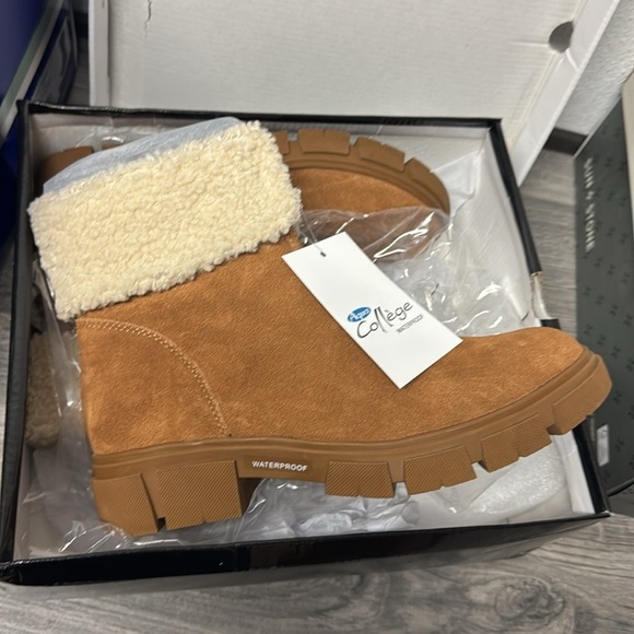 Aqua College Womens Perla Suede Winter Ankle Boots - Picture 5 of 5